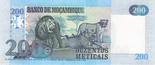 Mosambik p152b 200 Meticais 2017